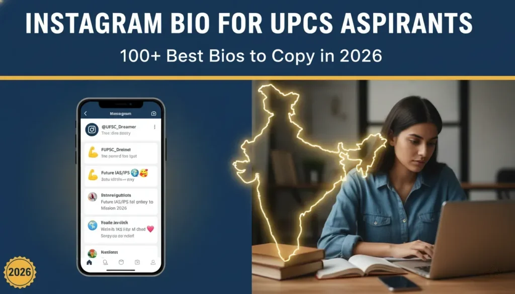 Instagram Bio for UPSC Aspirants: 100+ Best Bios to Copy in 2026