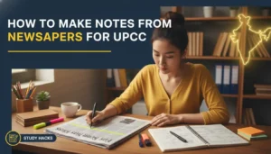 how to make notes from newspaper for upsc​