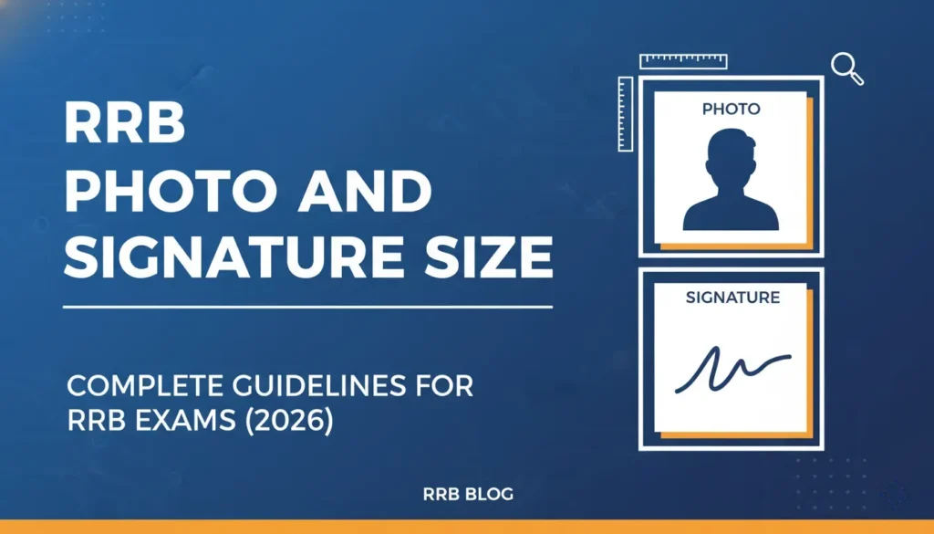rrb photo and signature size